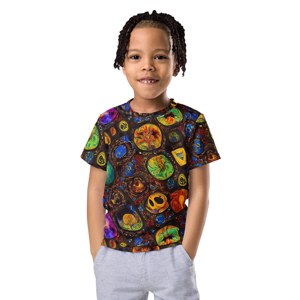 Chromatic Relics on Kids Crew Neck T-Shirt — Front