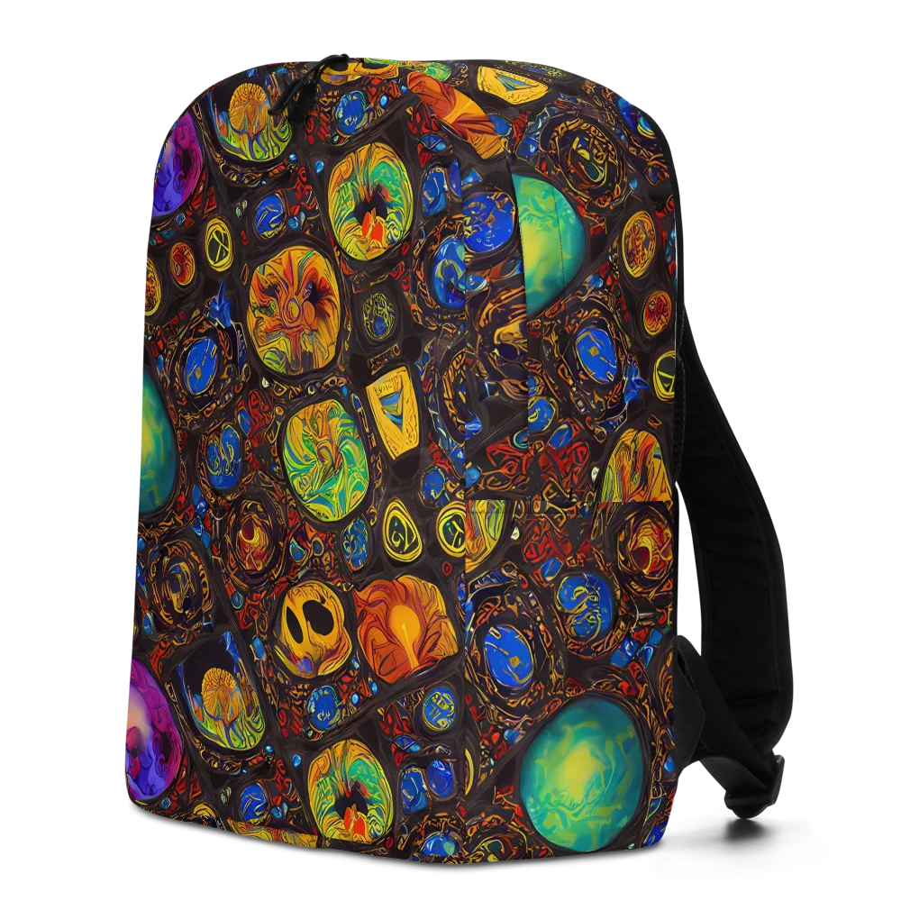 Chromatic Relics on Minimalist Backpack — Left