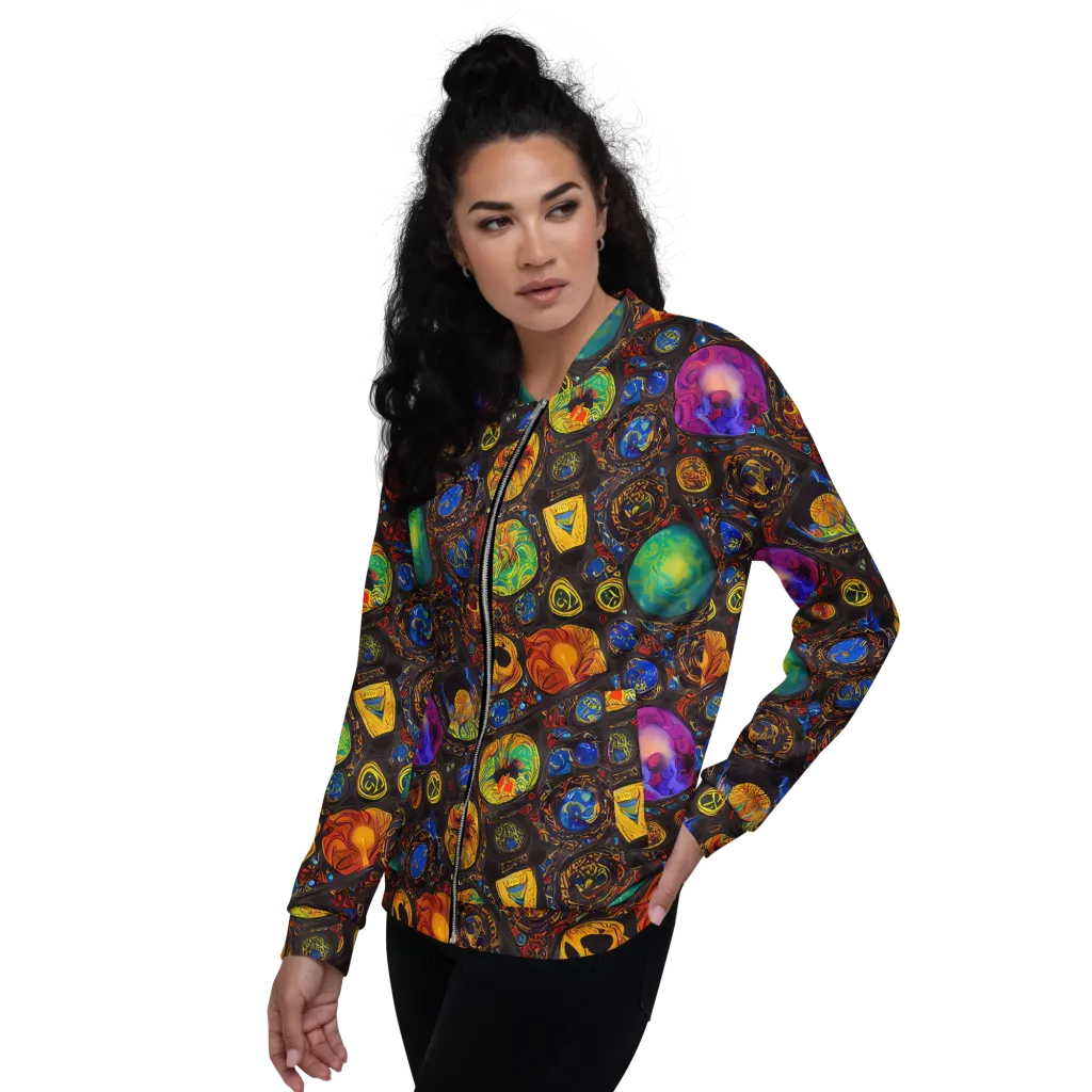 Chromatic Relics on Bomber Jacket — Left
