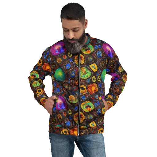 Chromatic Relics on a Bomber Jacket
