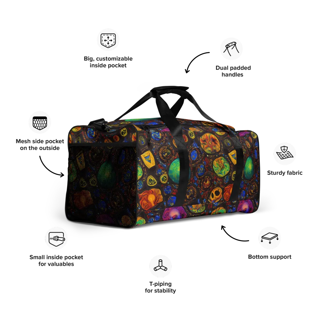 Chromatic Relics on Duffle Bag — Right Front