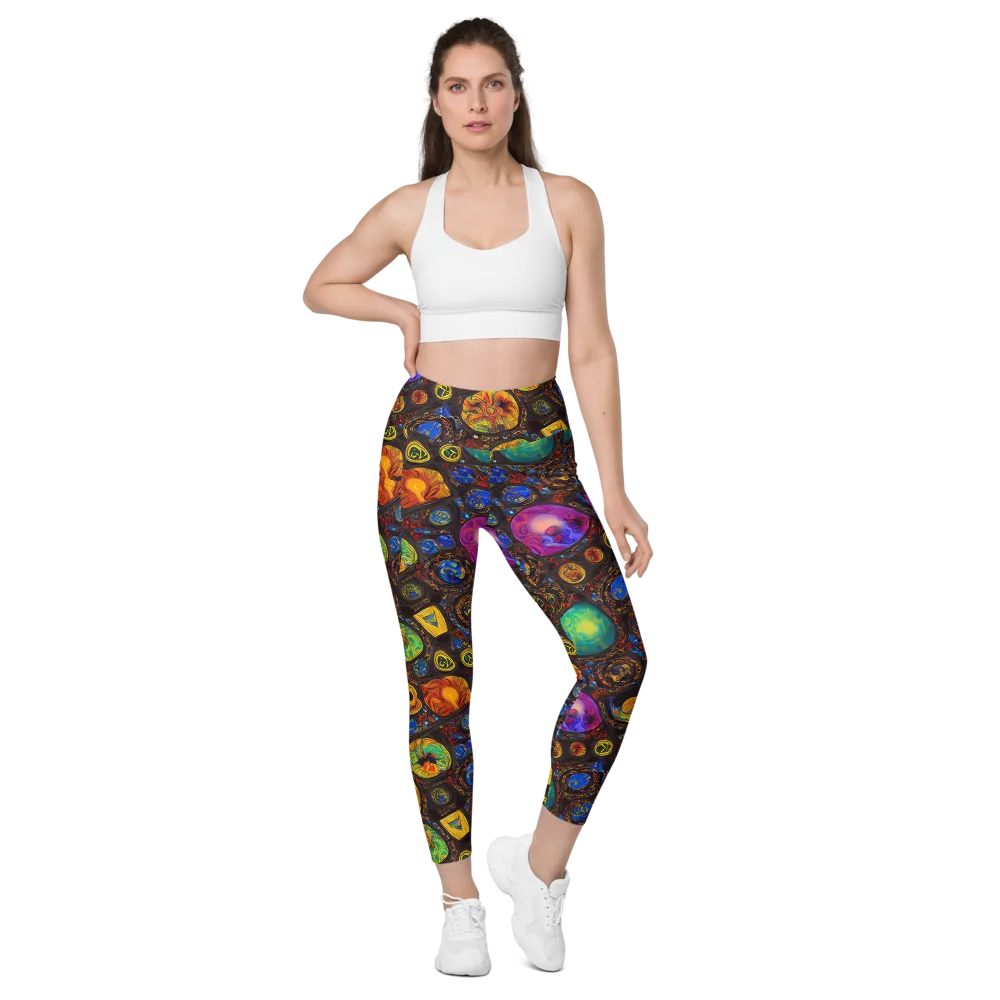 Chromatic Relics on Leggings with Pockets — Front