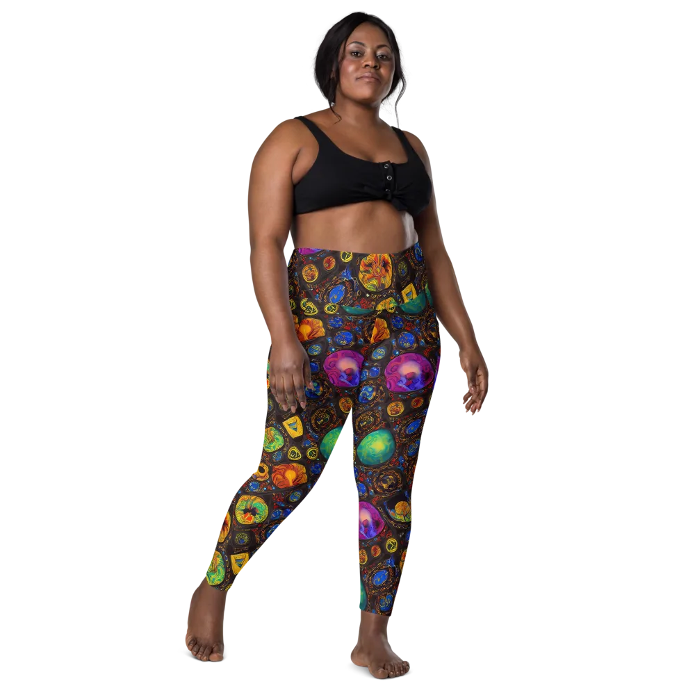 Chromatic Relics on Leggings with Pockets — Front