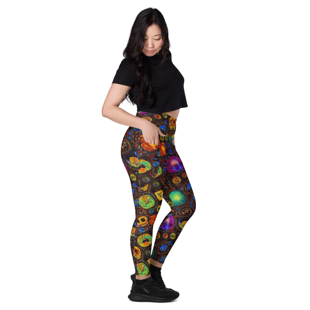 Chromatic Relics on Leggings with Pockets — Right