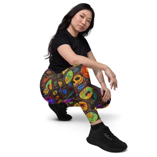 Chromatic Relics on a Leggings with Pockets