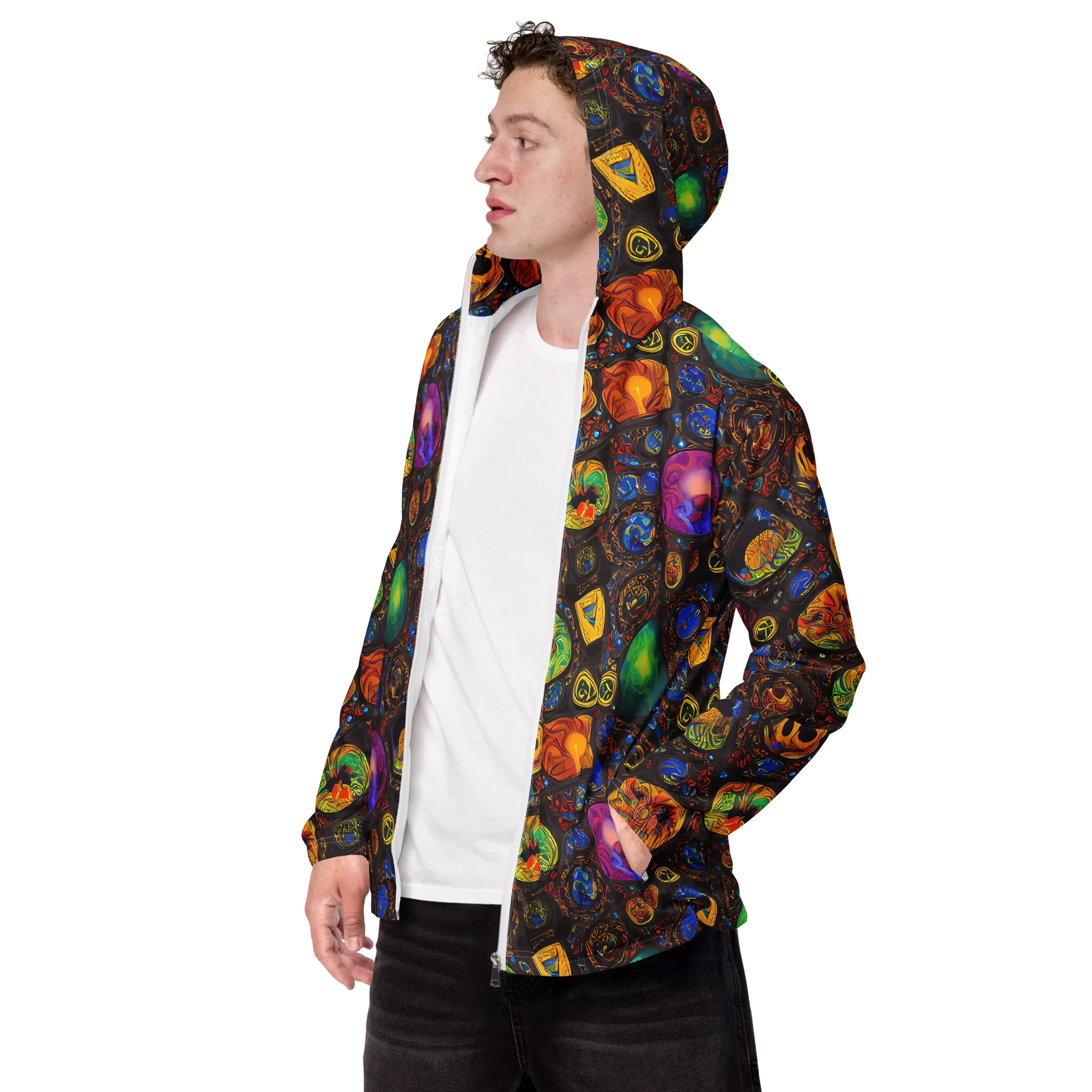 Chromatic Relics on Men's Windbreaker — Left Front