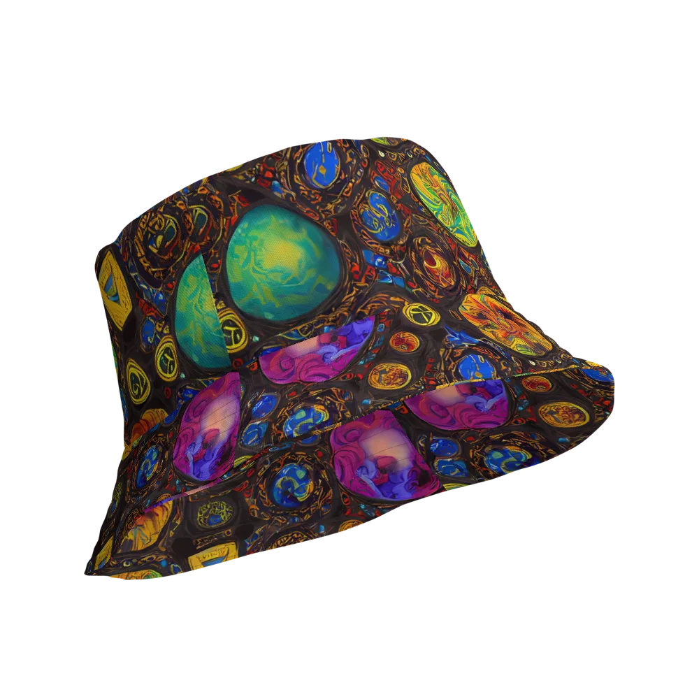 Chromatic Relics on Reversible Bucket Hat — Product details Outside