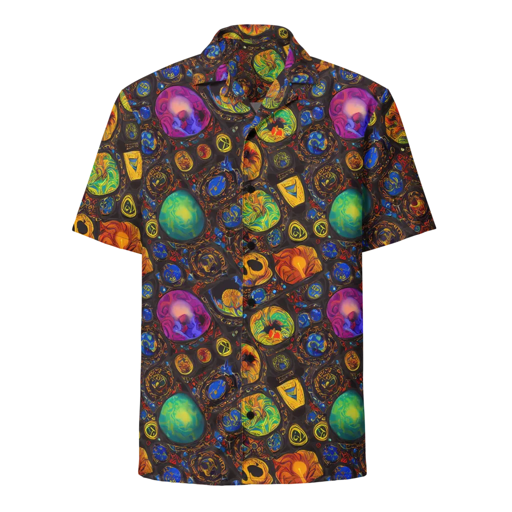 Chromatic Relics on Button Shirt — Front