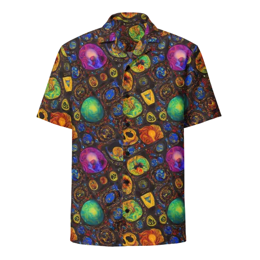 Chromatic Relics on a Button Shirt