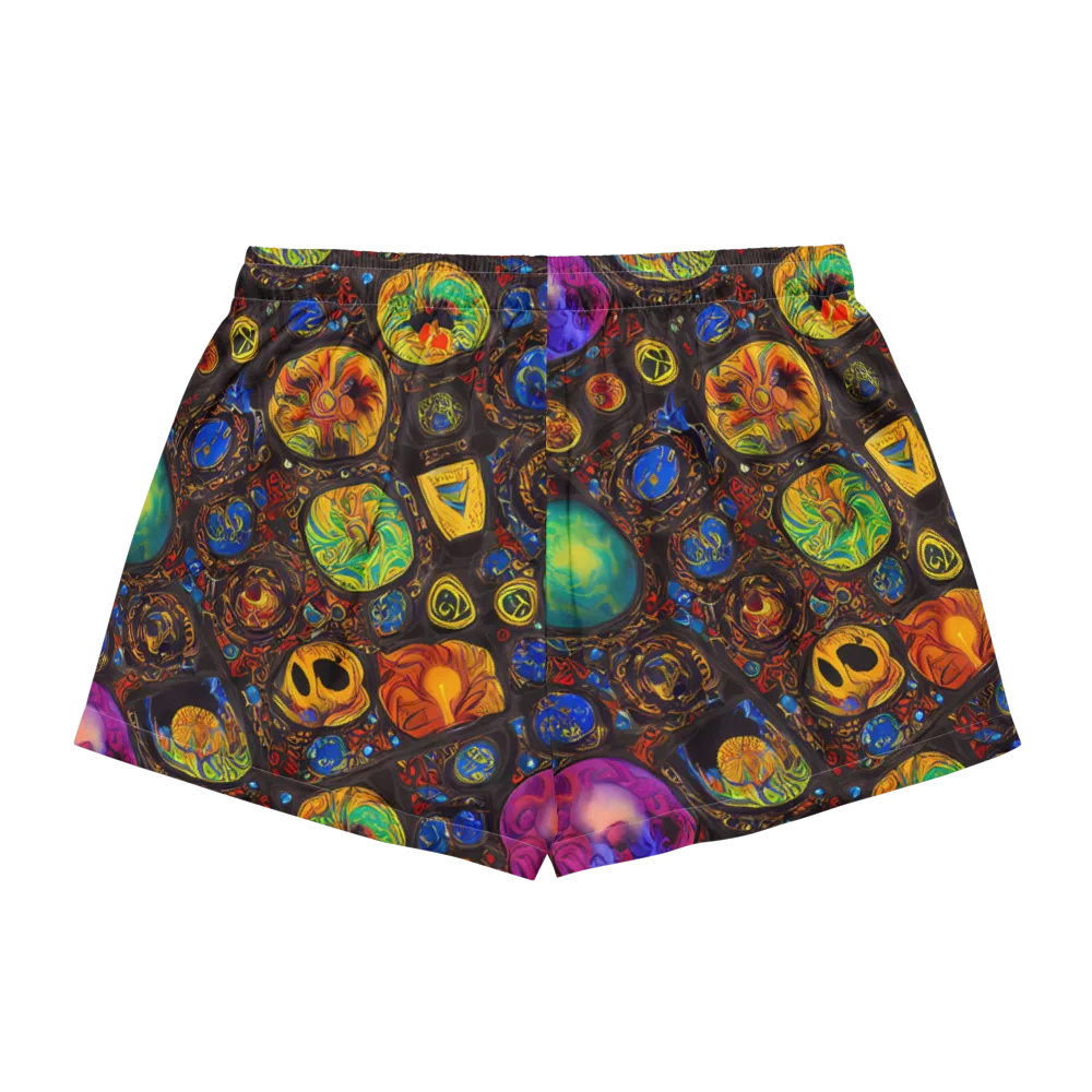 Chromatic Relics on Women's Pajama Shorts — Back