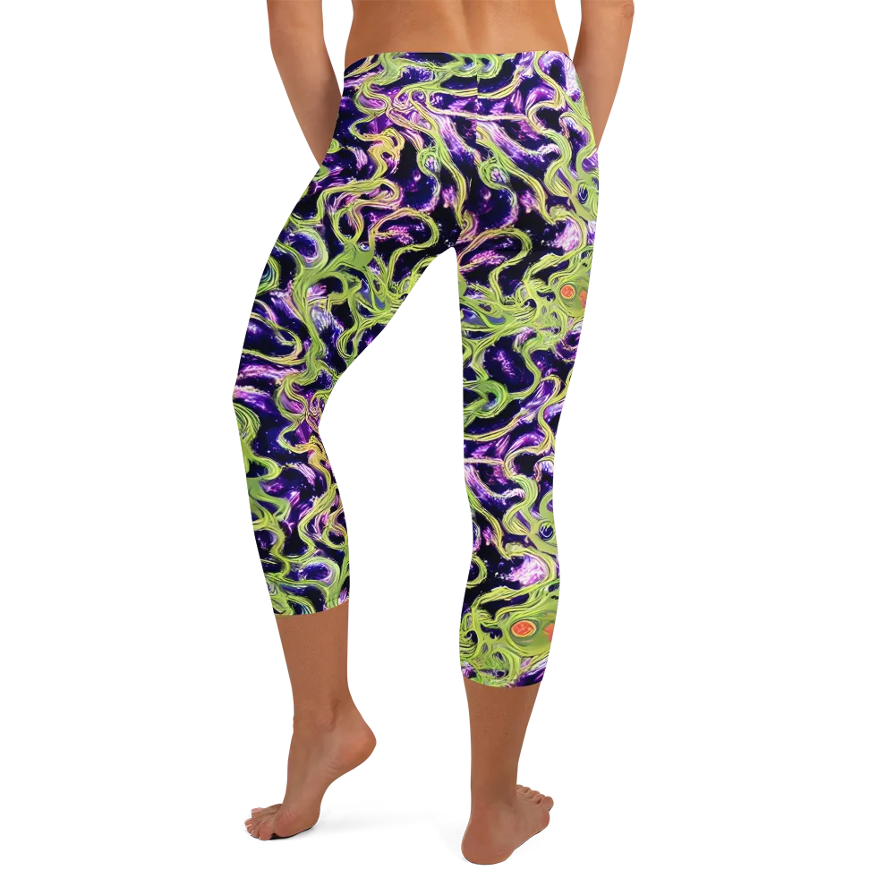 Orchid Supernova on Capri Leggings — Back