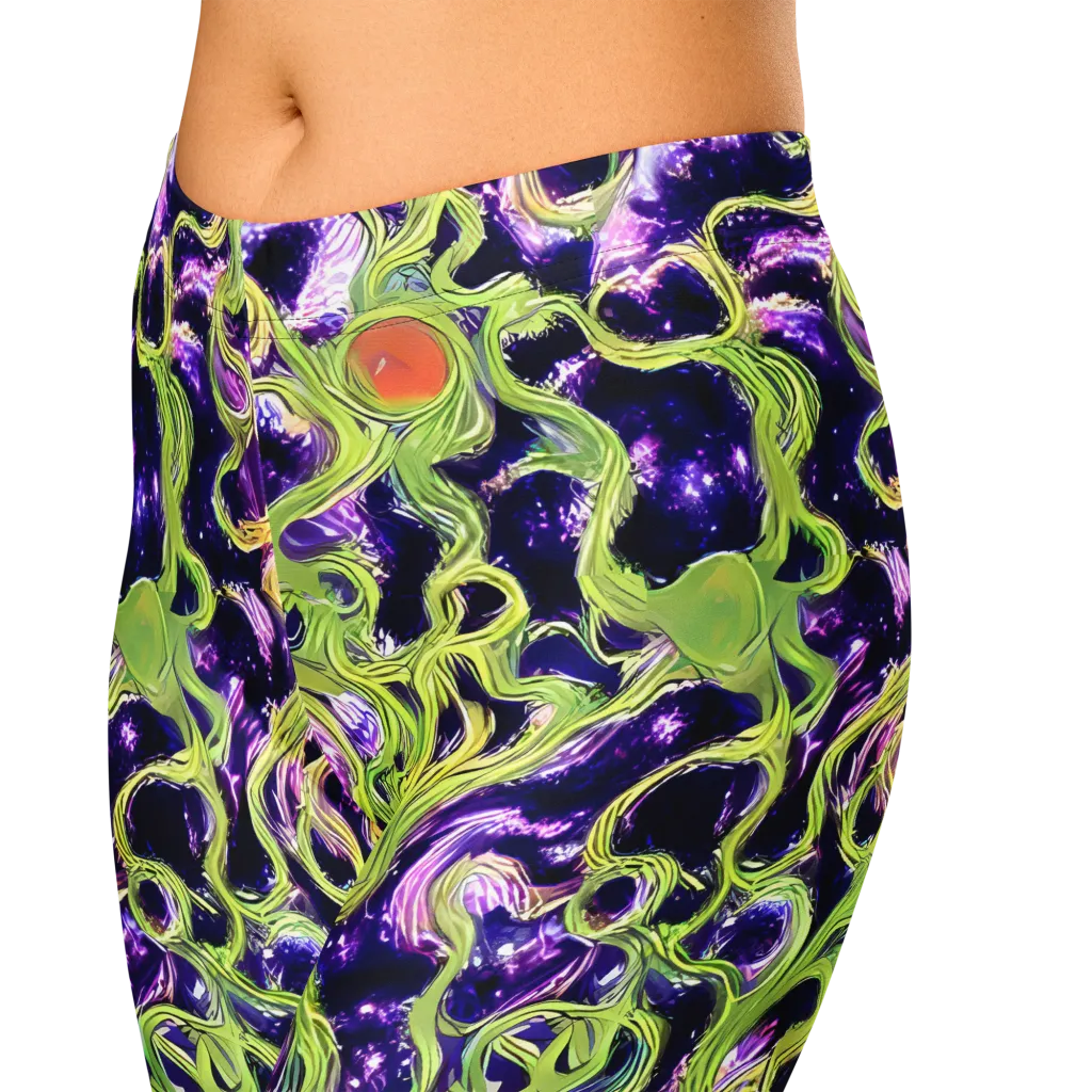 Orchid Supernova on Capri Leggings — Zoomed-in