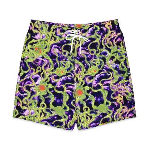 Orchid Supernova on a Men's Board Shorts