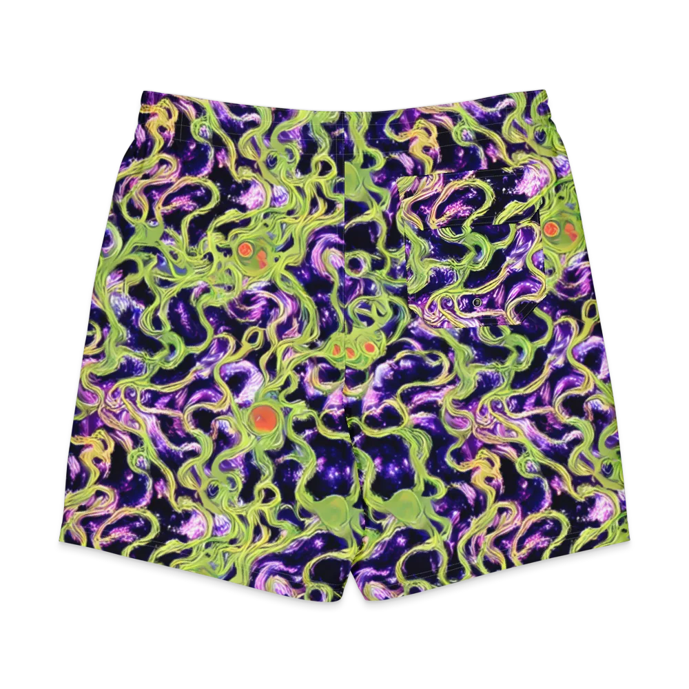 Orchid Supernova on Men's Board Shorts — Back