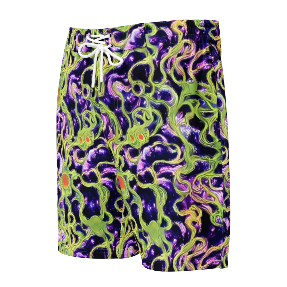 Orchid Supernova on Men's Board Shorts — Front