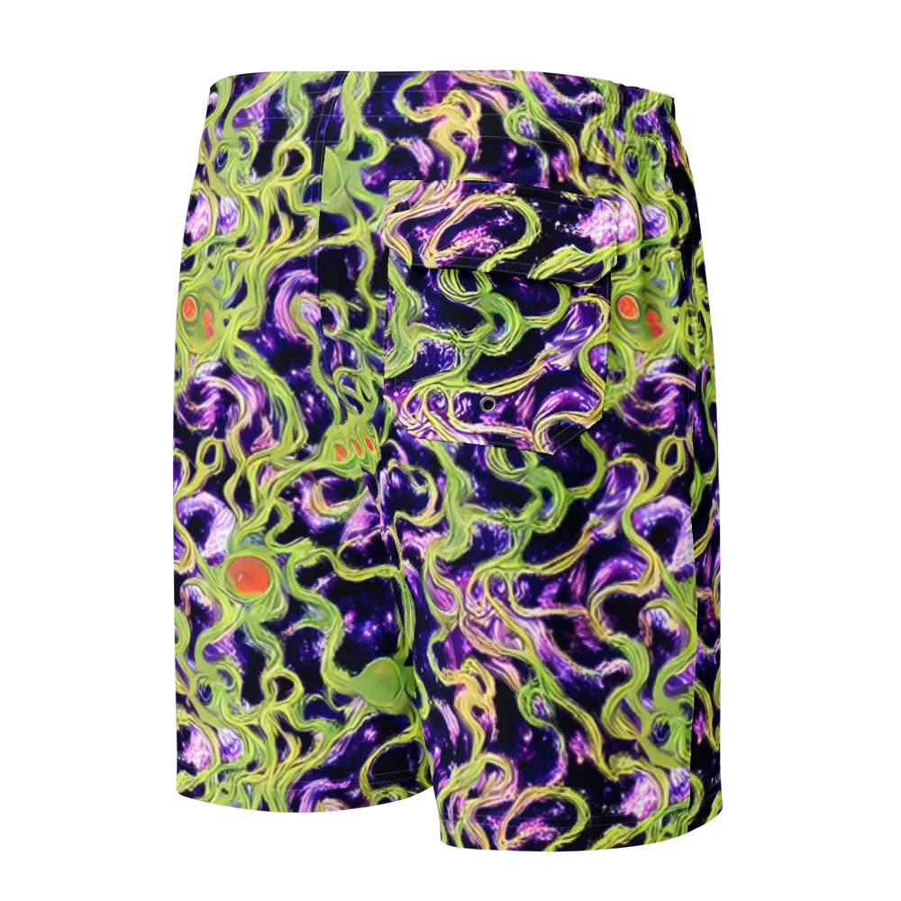 Orchid Supernova on Men's Board Shorts — Back