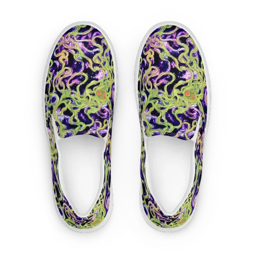 Orchid Supernova on a Women's Slip-On Canvas Shoes