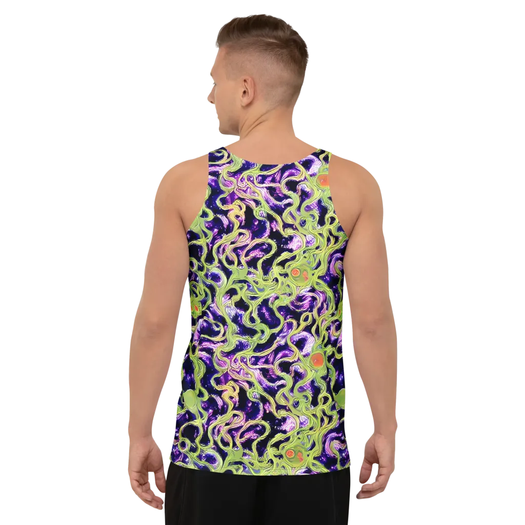 Orchid Supernova on Men's Tank Top — Back