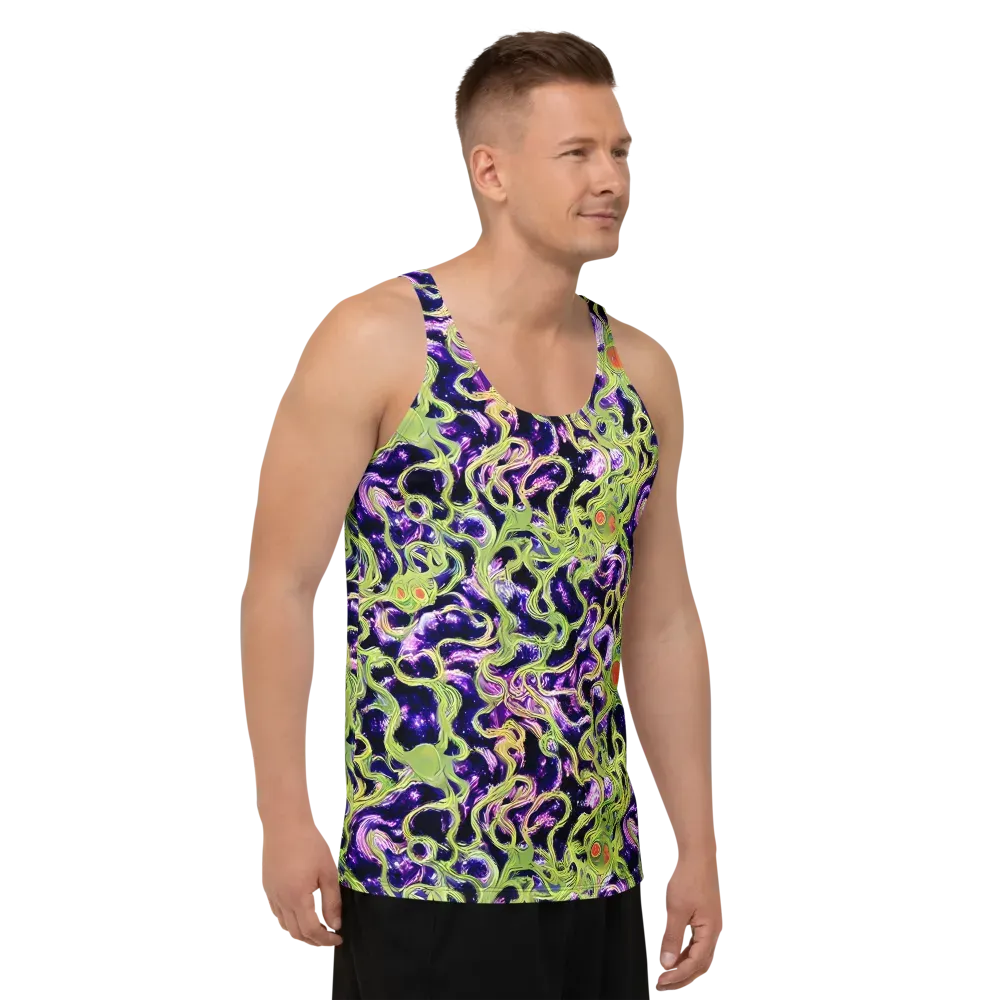 Orchid Supernova on Men's Tank Top — Right Front