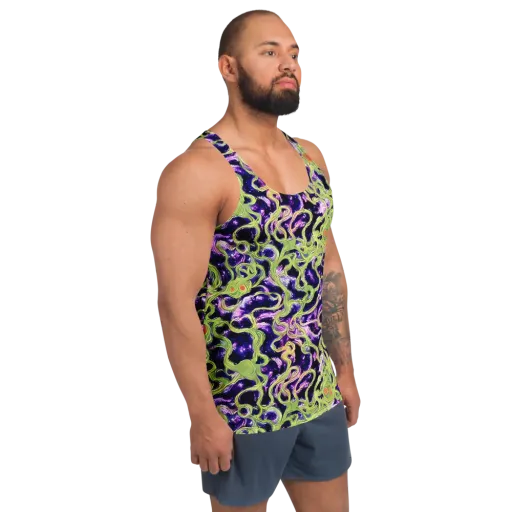Orchid Supernova on a Men's Tank Top