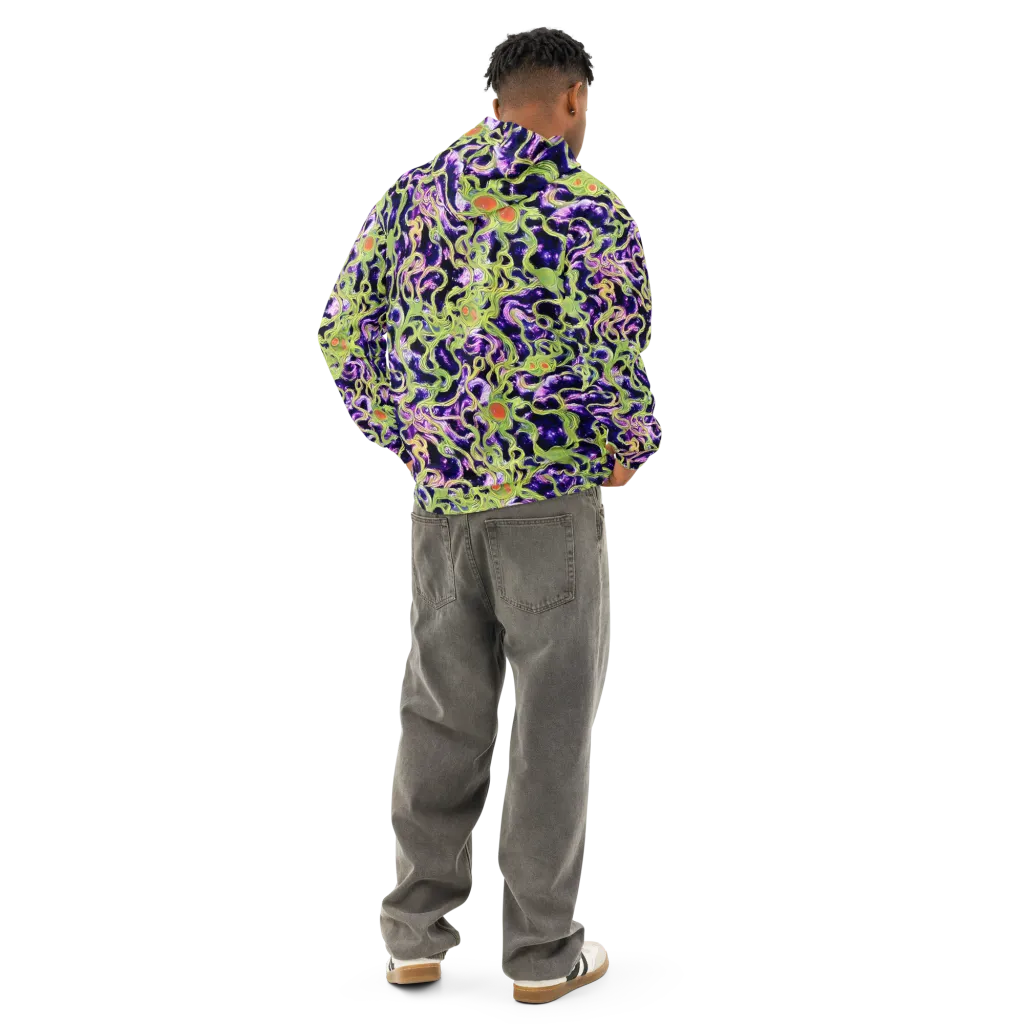 Orchid Supernova on Cotton Hoodie — Back