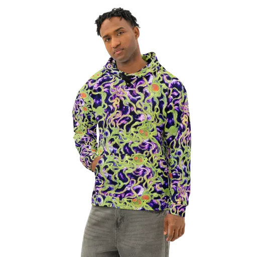 Orchid Supernova on a Cotton Hoodie