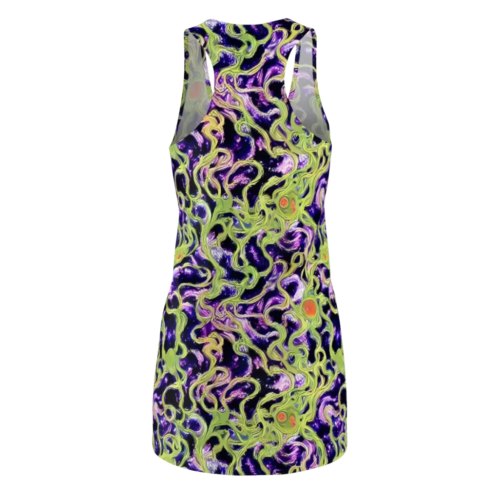 Orchid Supernova on Racerback Dress — Back
