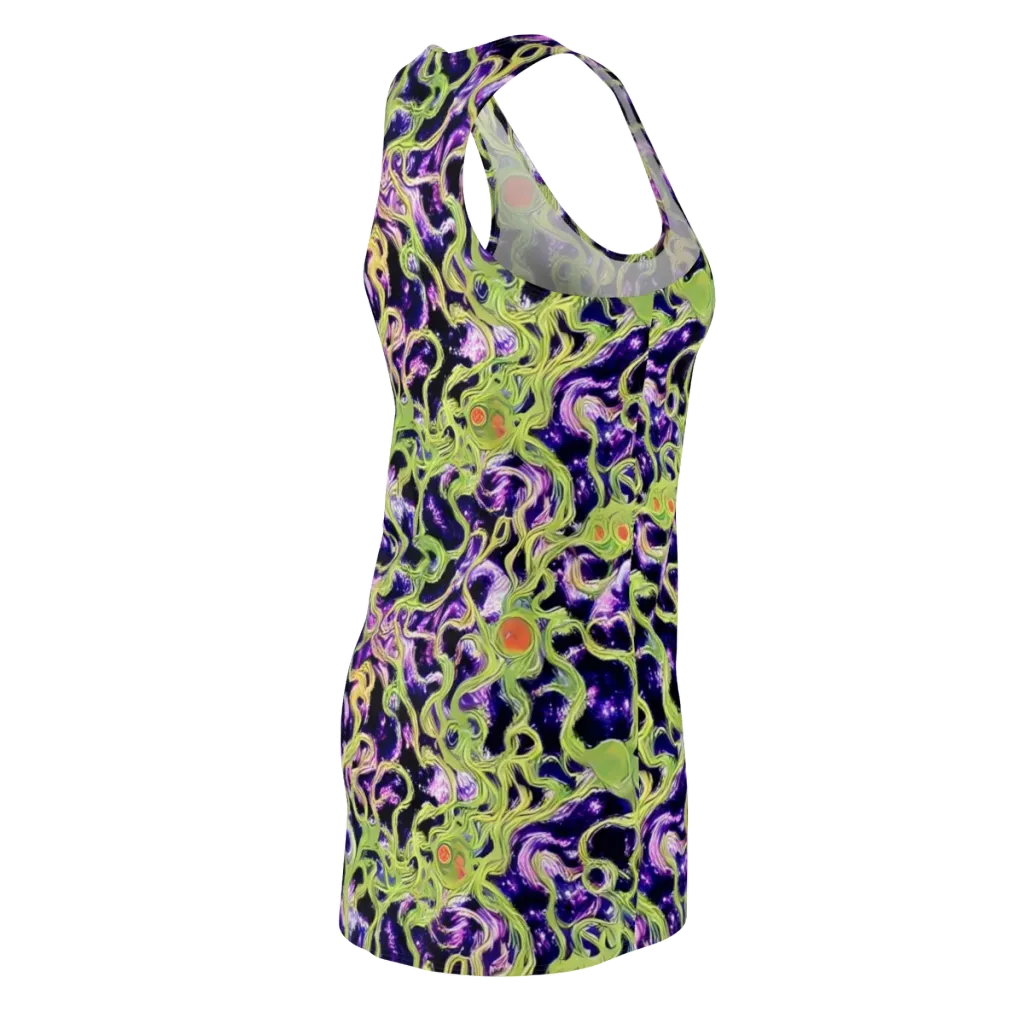 Orchid Supernova on Racerback Dress — Back Side
