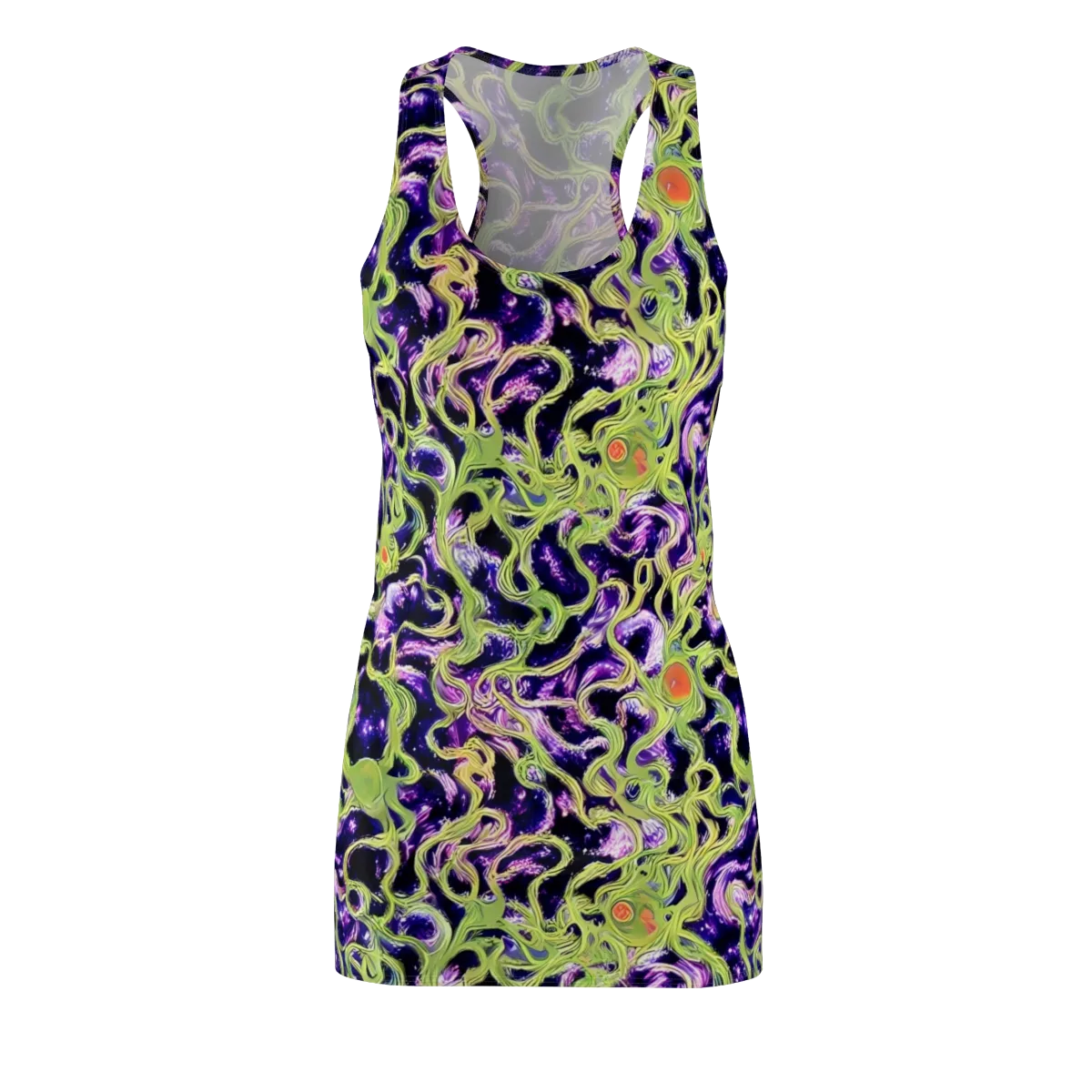 Orchid Supernova on Racerback Dress — Front