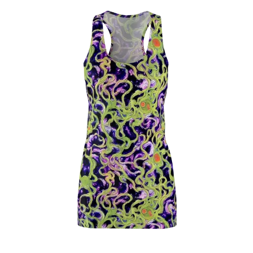 Orchid Supernova on a Racerback Dress