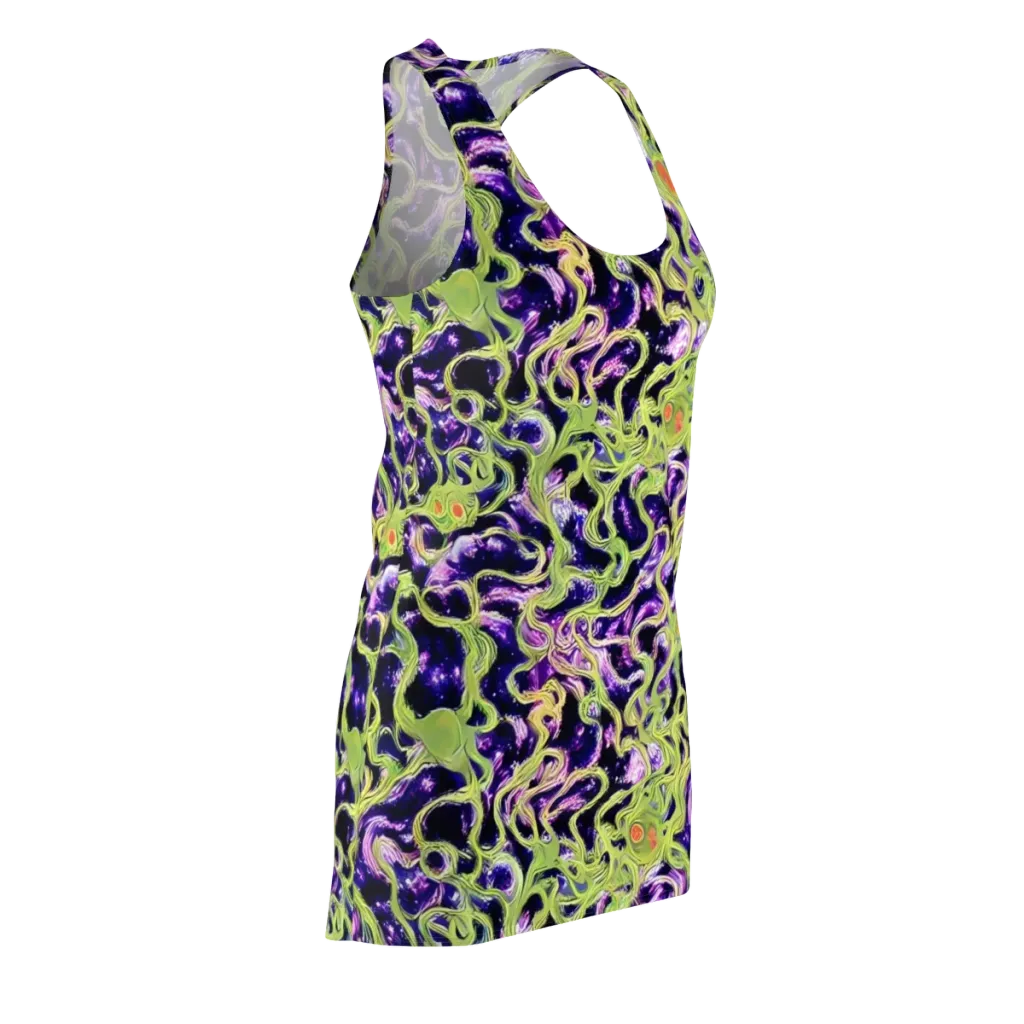 Orchid Supernova on Racerback Dress — Front Side