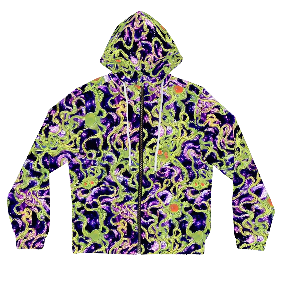 Orchid Supernova on Women's Full-Zip Hoodie — Front
