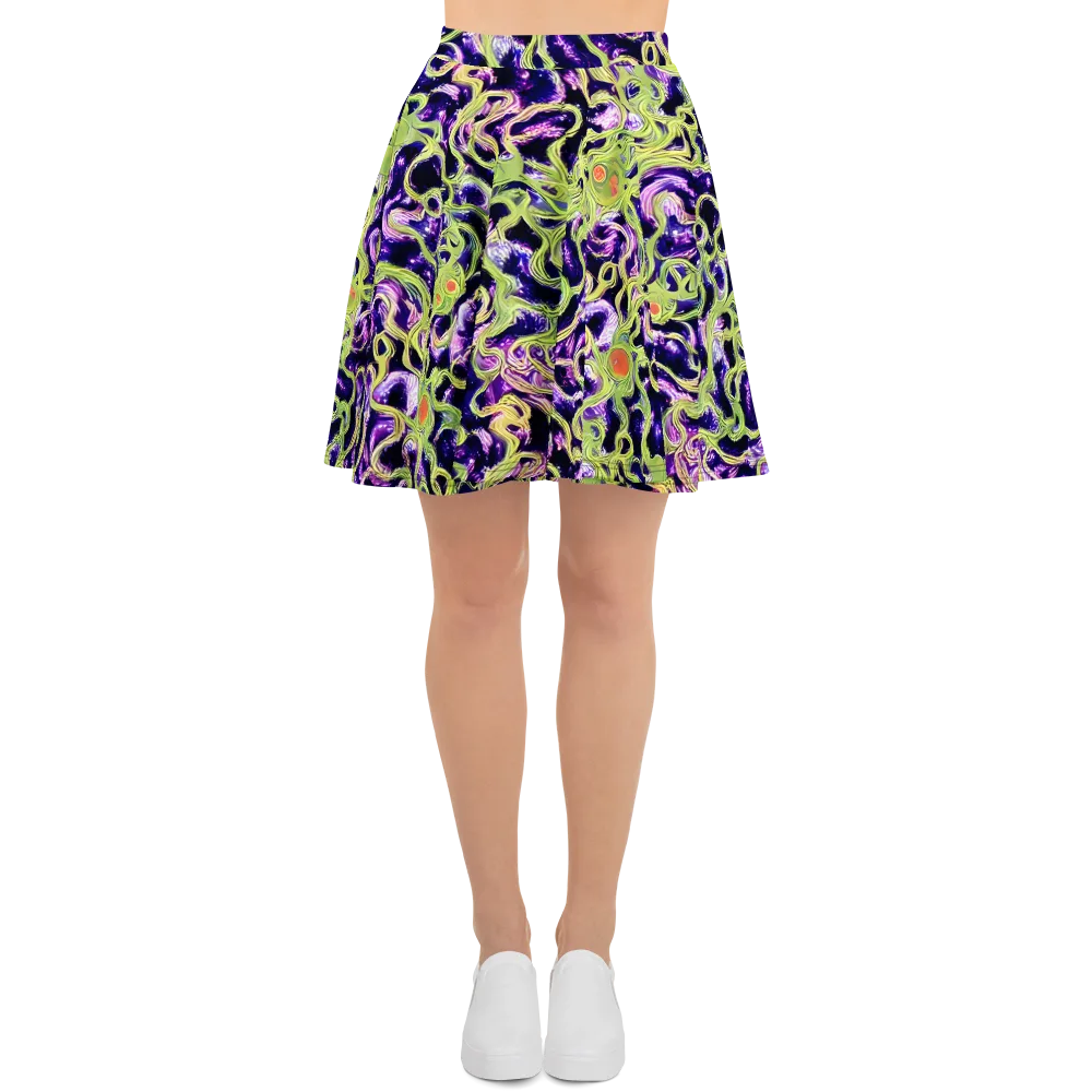 Orchid Supernova on Skater Skirt — Front