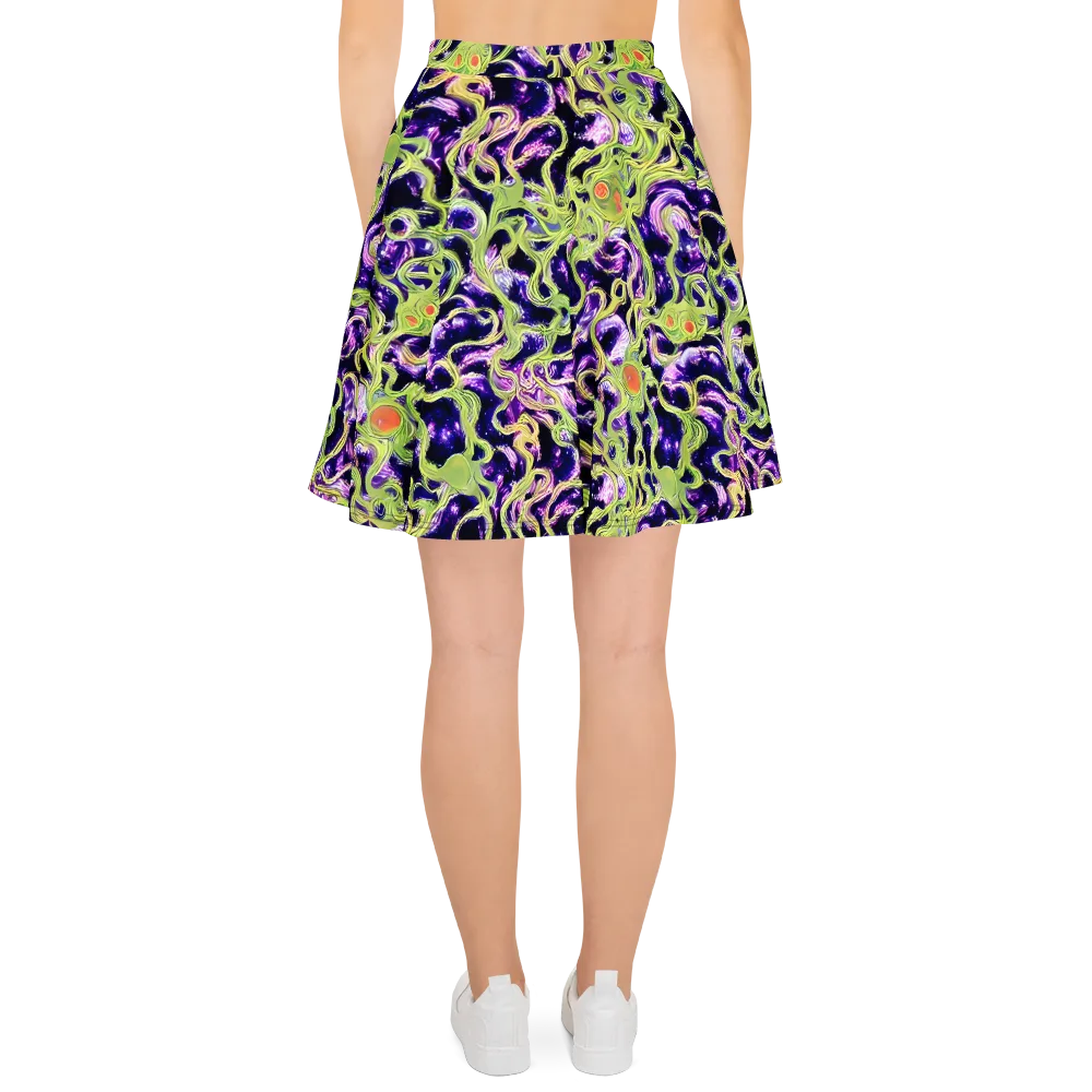 Orchid Supernova on Skater Skirt — Back
