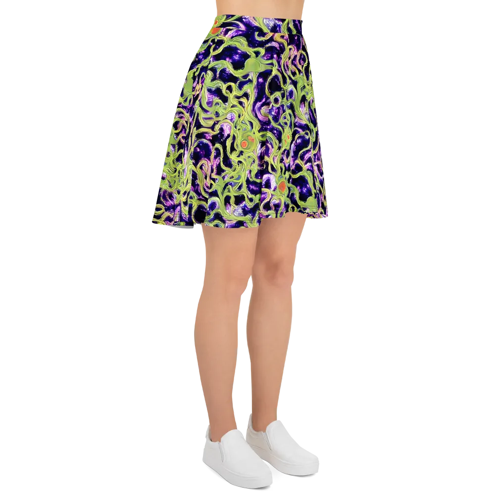 Orchid Supernova on Skater Skirt — Right