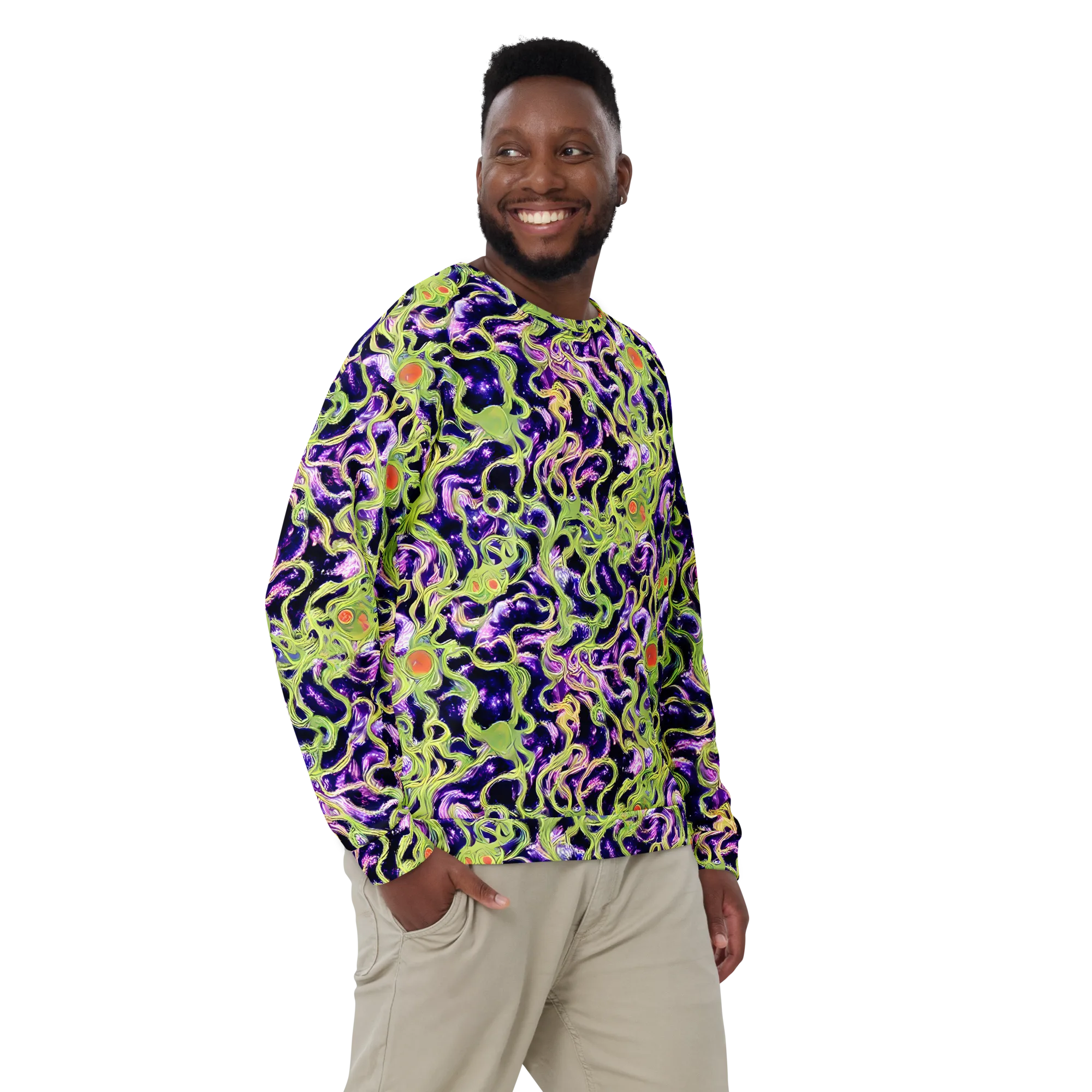 Orchid Supernova on Sweatshirt — Front