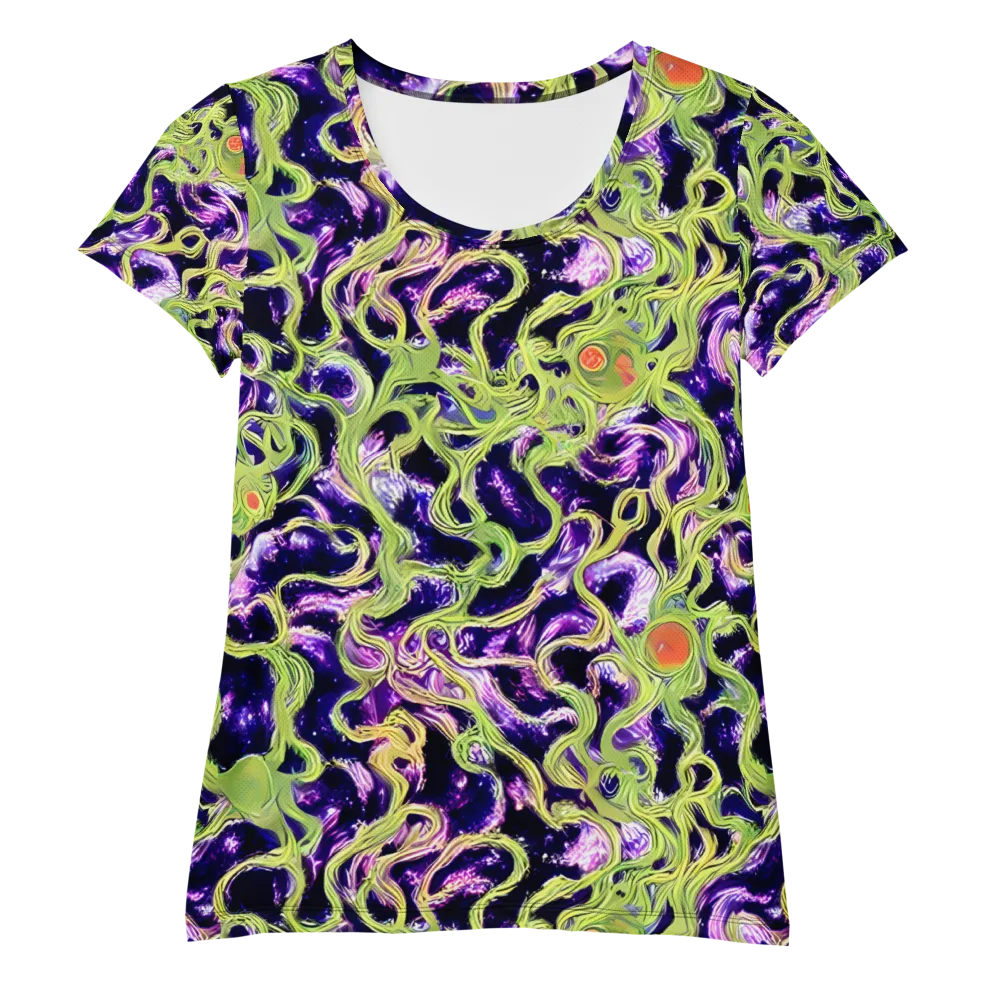 Orchid Supernova on Women's Athletic T-Shirt — Front