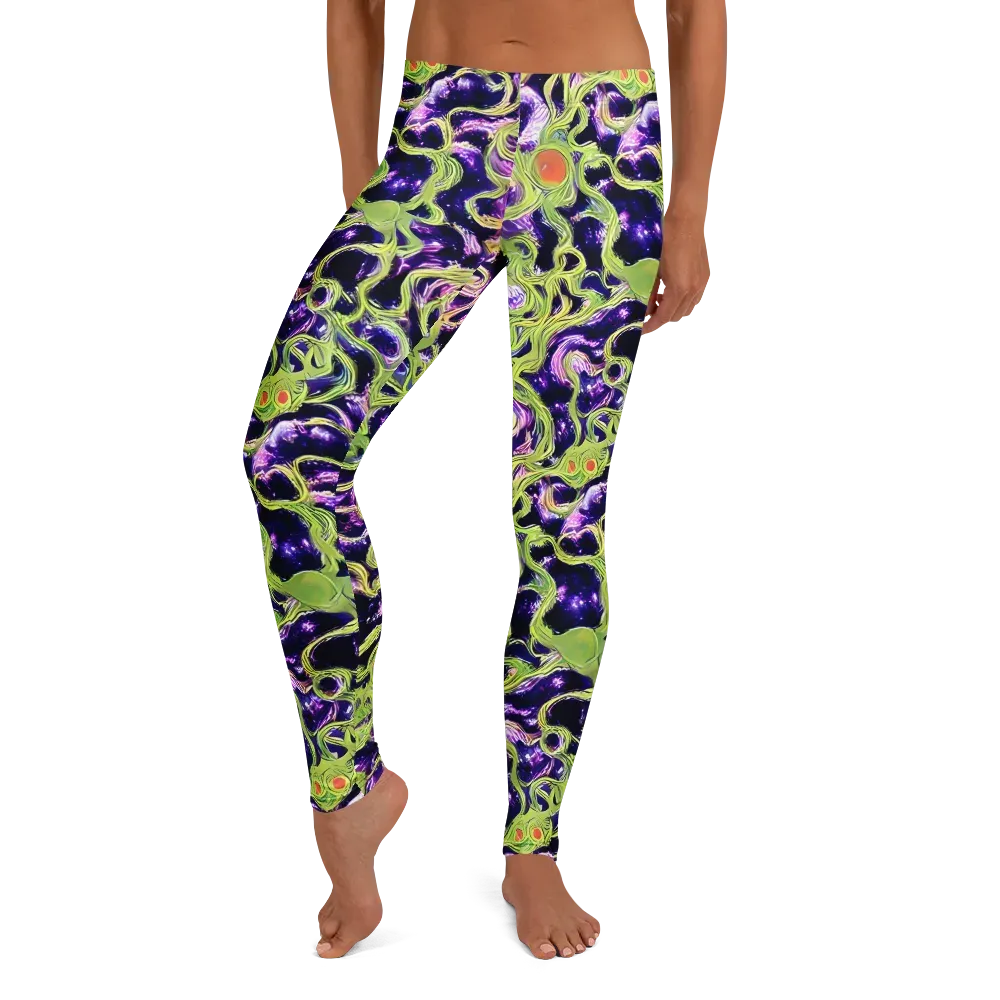 Orchid Supernova on Leggings — Front