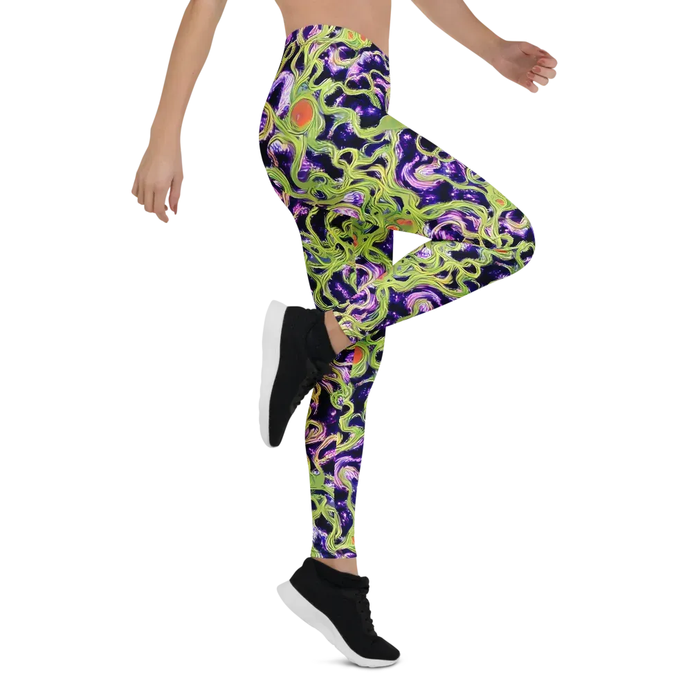 Orchid Supernova on Leggings — Right