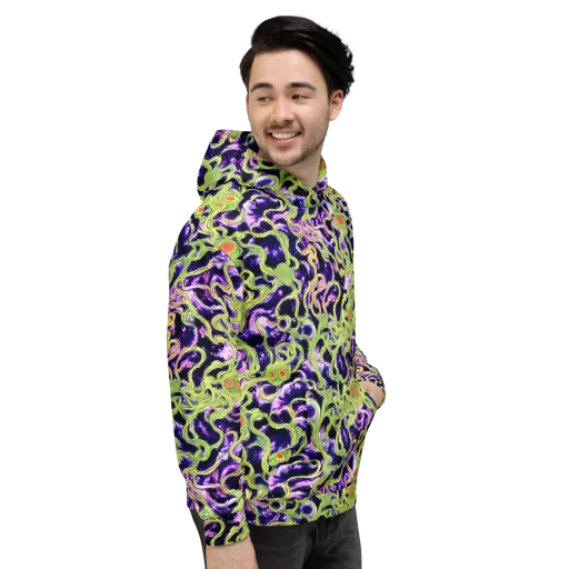 Orchid Supernova on a Hoodie