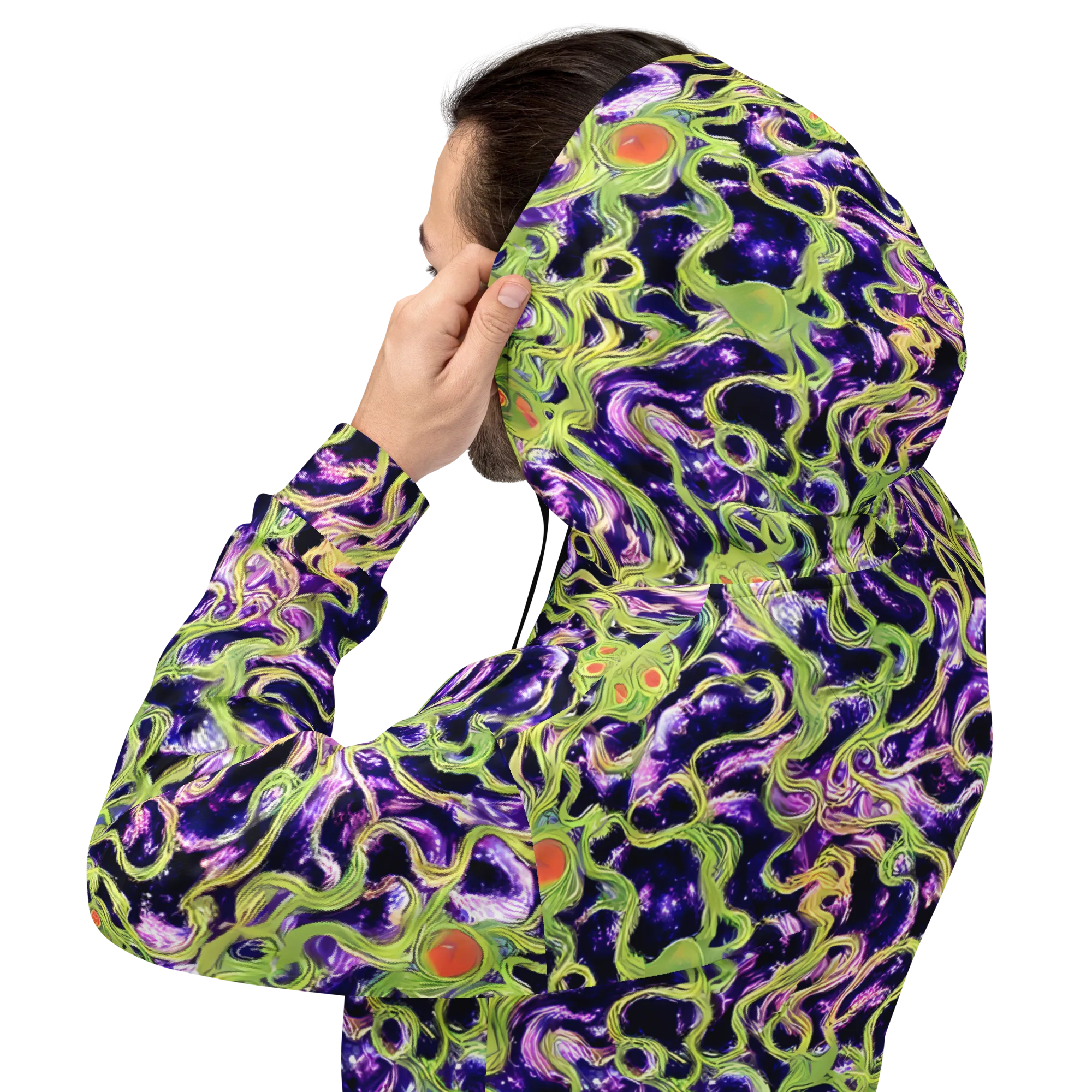 Orchid Supernova on Hoodie — Back