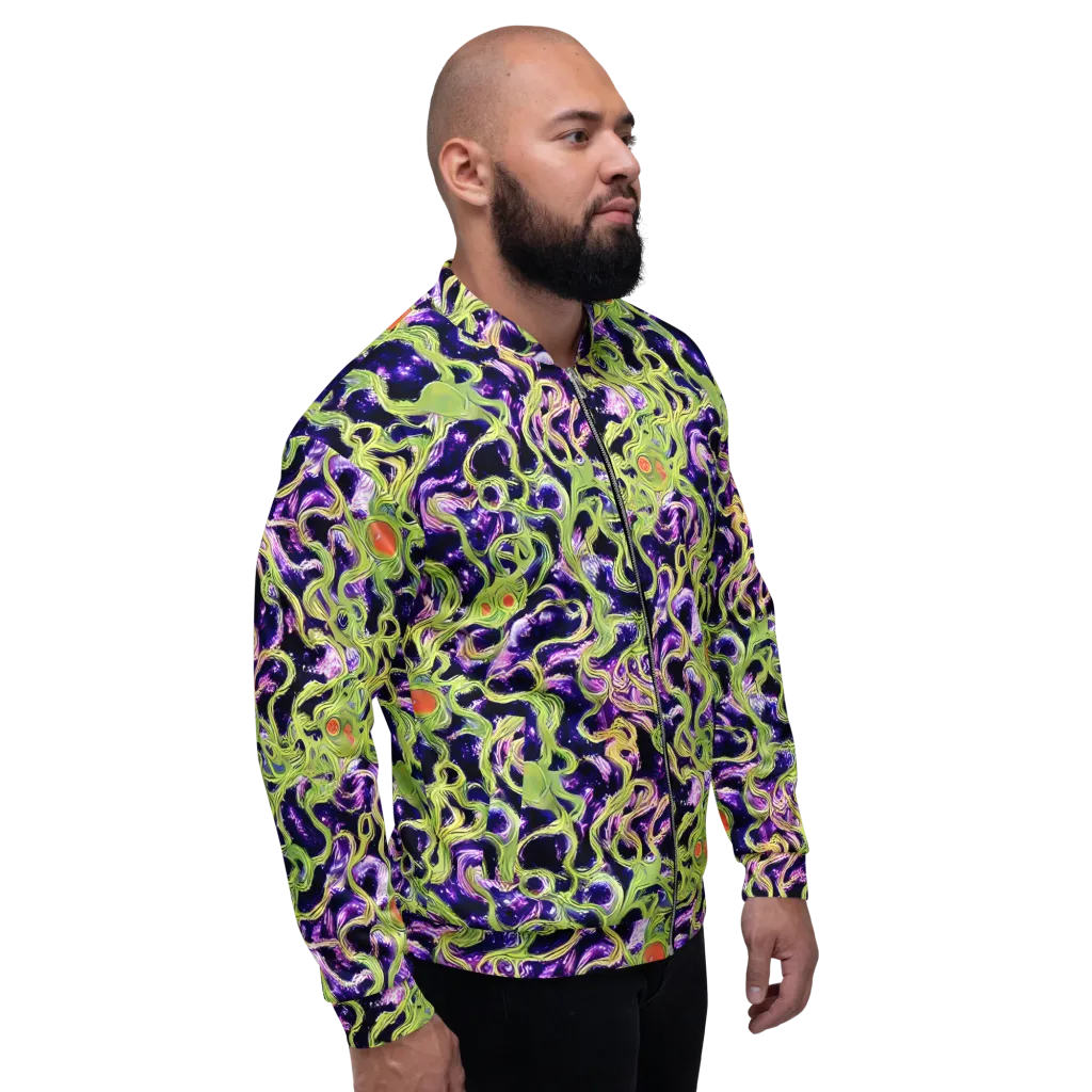 Orchid Supernova on Bomber Jacket — Right