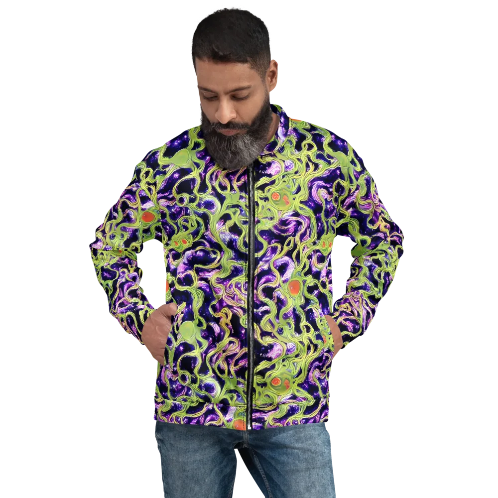 Orchid Supernova on Bomber Jacket — Front