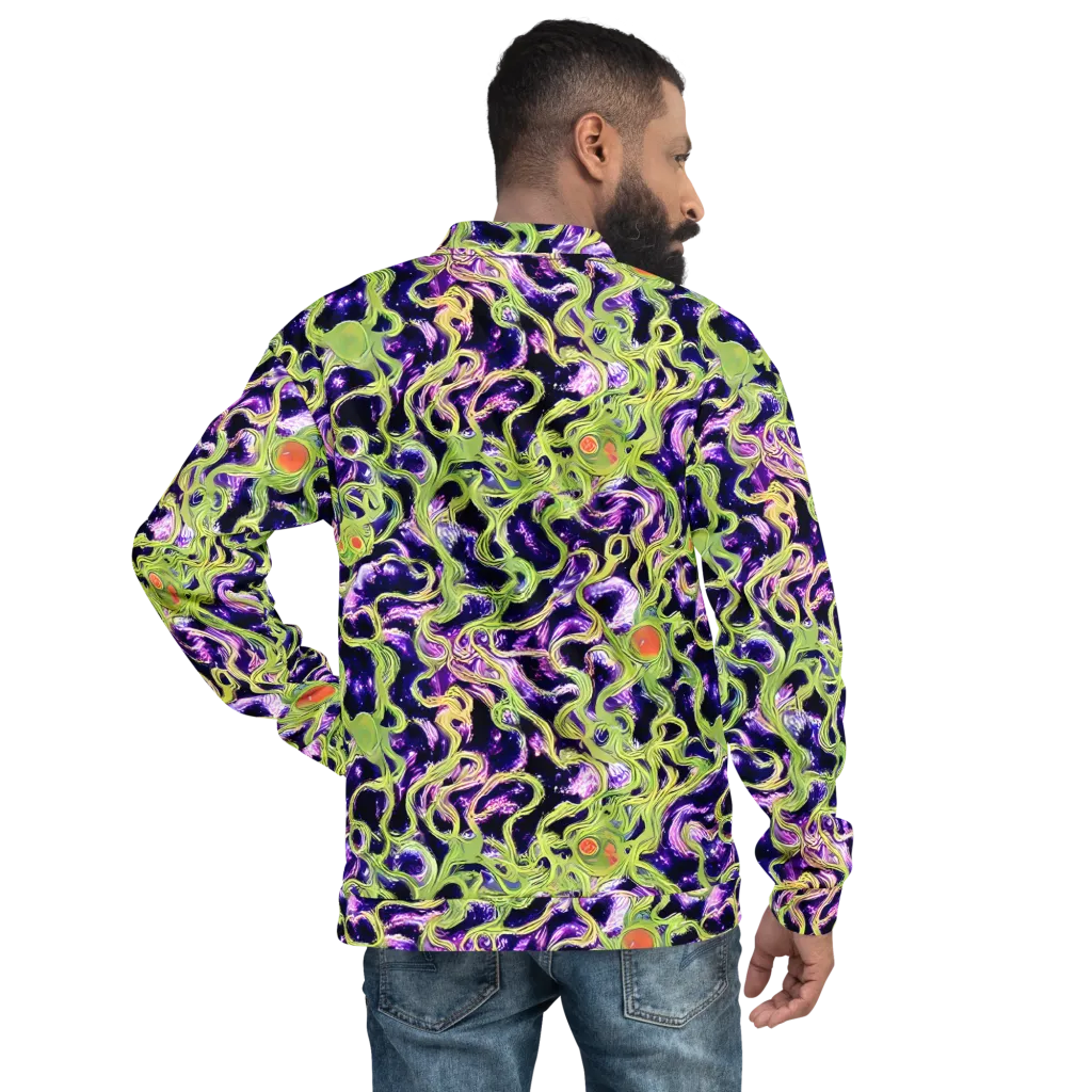 Orchid Supernova on Bomber Jacket — Back
