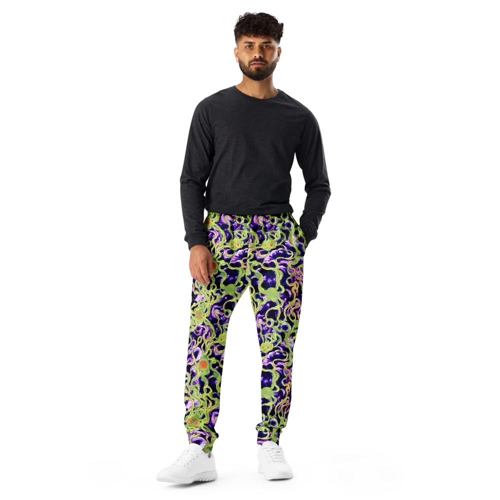 Orchid Supernova on Men's Joggers — Front