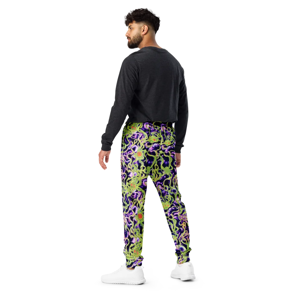 Orchid Supernova on Men's Joggers — Back