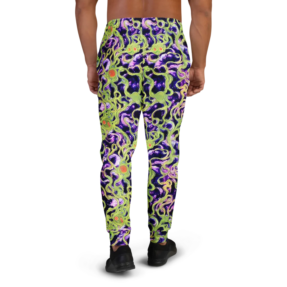 Orchid Supernova on Men's Joggers — Back