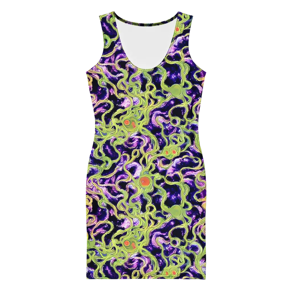 Orchid Supernova on Bodycon Dress — Front
