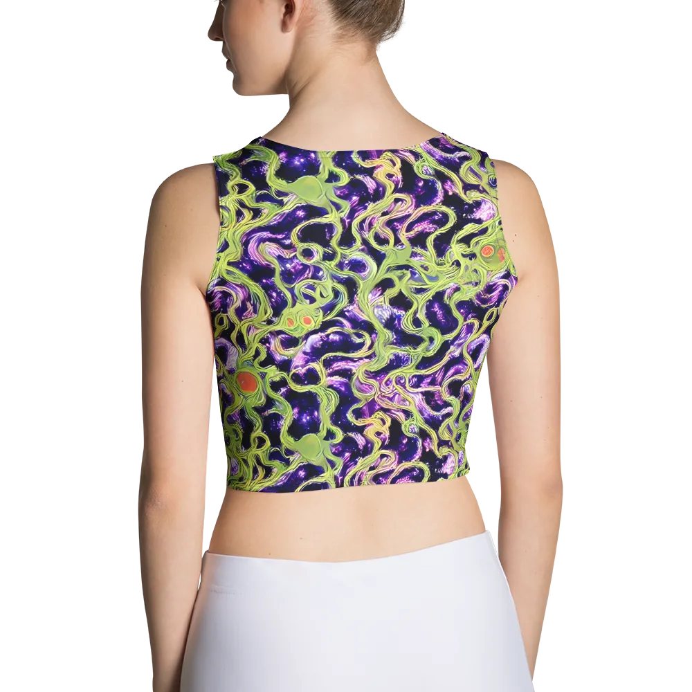 Orchid Supernova on Crop Top — Back