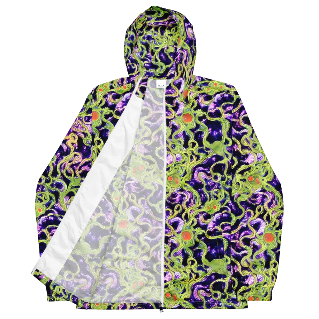 Orchid Supernova on Men's Windbreaker — Front